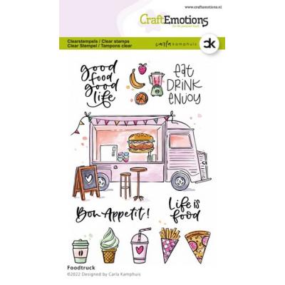 CraftEmotions Carla Kamphuis Clear Stamps - Foodtruck